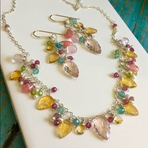 Spring garden set mixed sterling and GF